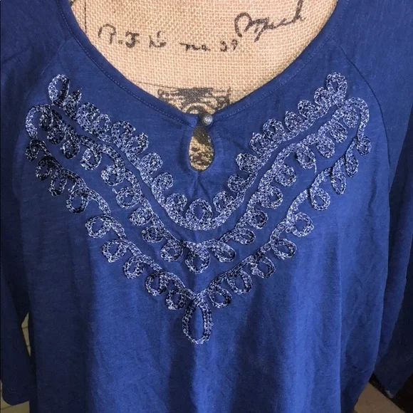 Catherine’s royal blue cotton tunic - Picture 3 of 6